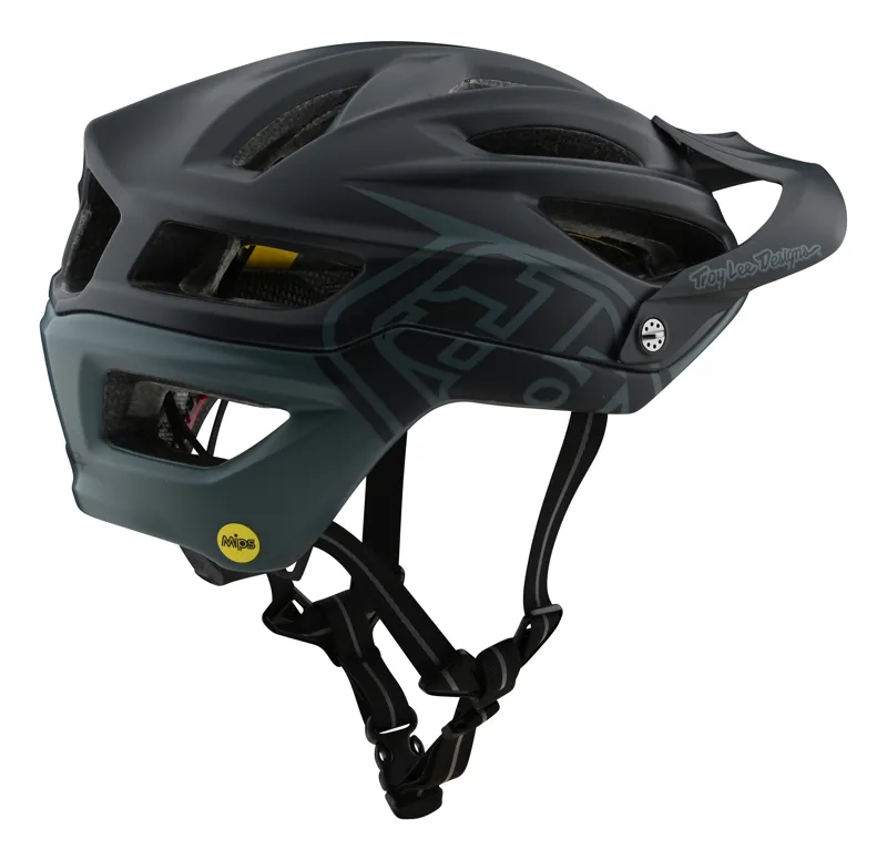 Troy Lee Designs A2 Mips Helmet Decoy Gray/Green-1