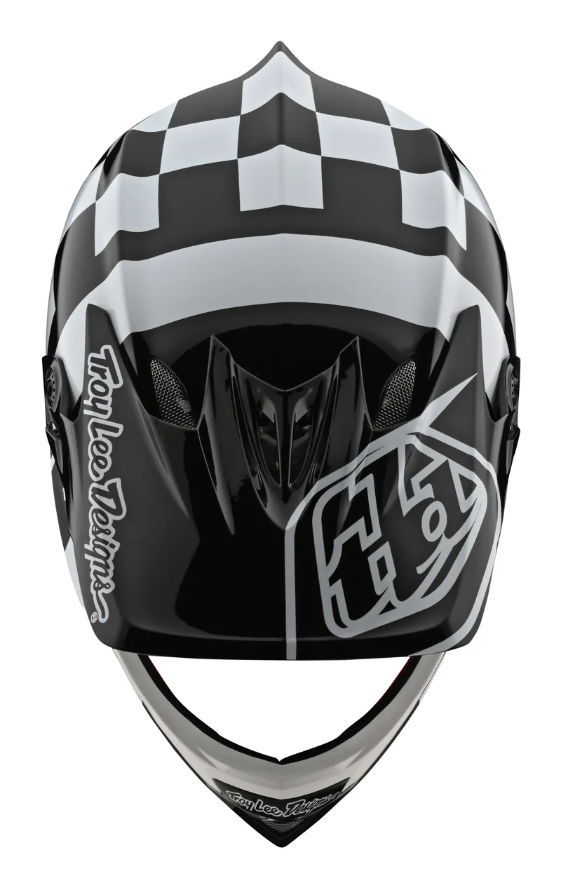 Troy Lee Designs D3 Fiberlite Full Face Helmet Raceshop White/Black-4