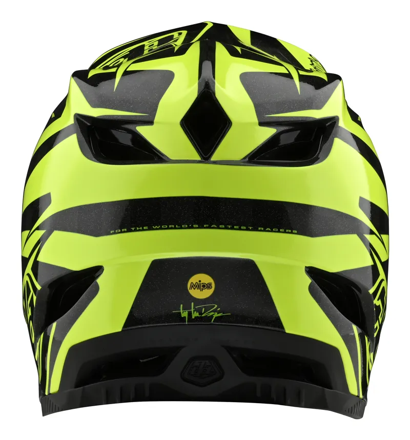 Troy Lee Designs D4 Carbon Full Face MTB Helmet Slash Black/Yellow-1