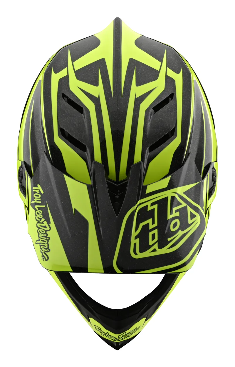 Troy Lee Designs D4 Carbon Full Face MTB Helmet Slash Black/Yellow-3