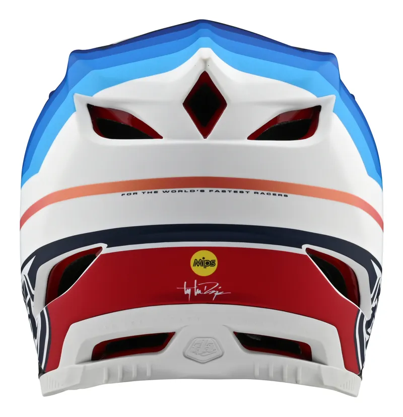 Troy Lee Designs D4 Carbon Full Face MTB Helmet Mirage Navy/White-2