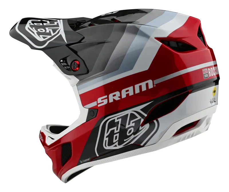 Troy Lee Designs D4 Carbon Full Face MTB Helmet Sram Black/Red-1