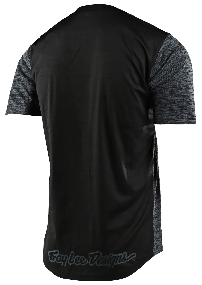 Troy Lee Designs Flowline SS Jersey Shield Heather Black/Black-1