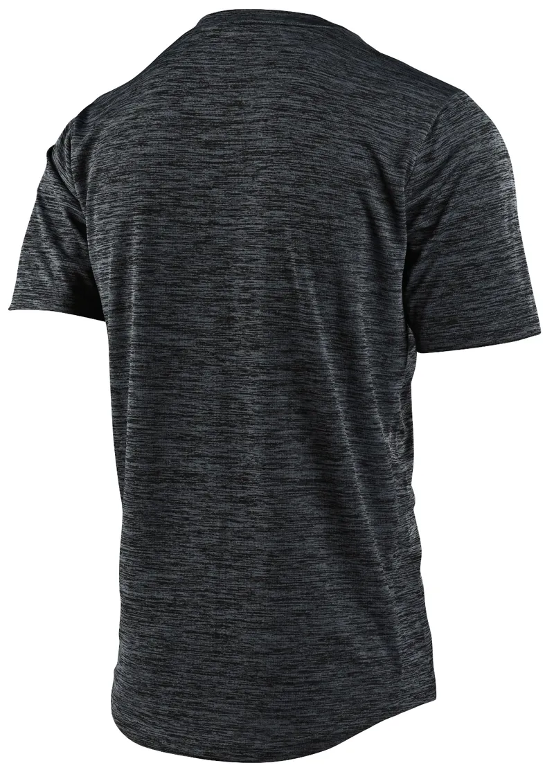 Troy Lee Designs Flowline SS Jersey Station Heather Black/Yellow-1