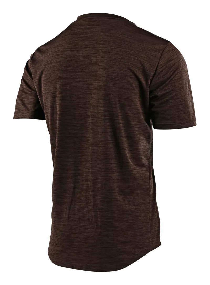 Troy Lee Designs Flowline SS Jersey Station Heather Dark Moka/Blue-1