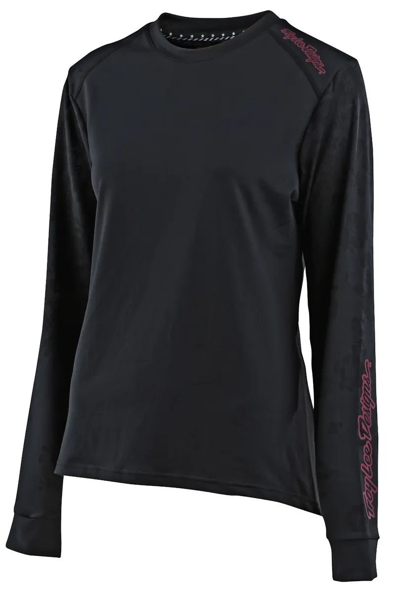 Troy Lee Designs Lilium LS Womens Jersey Floral Black