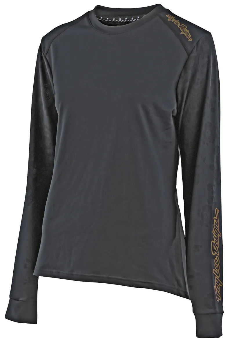 Troy Lee Designs Lilium LS Womens Jersey Floral Charcoal