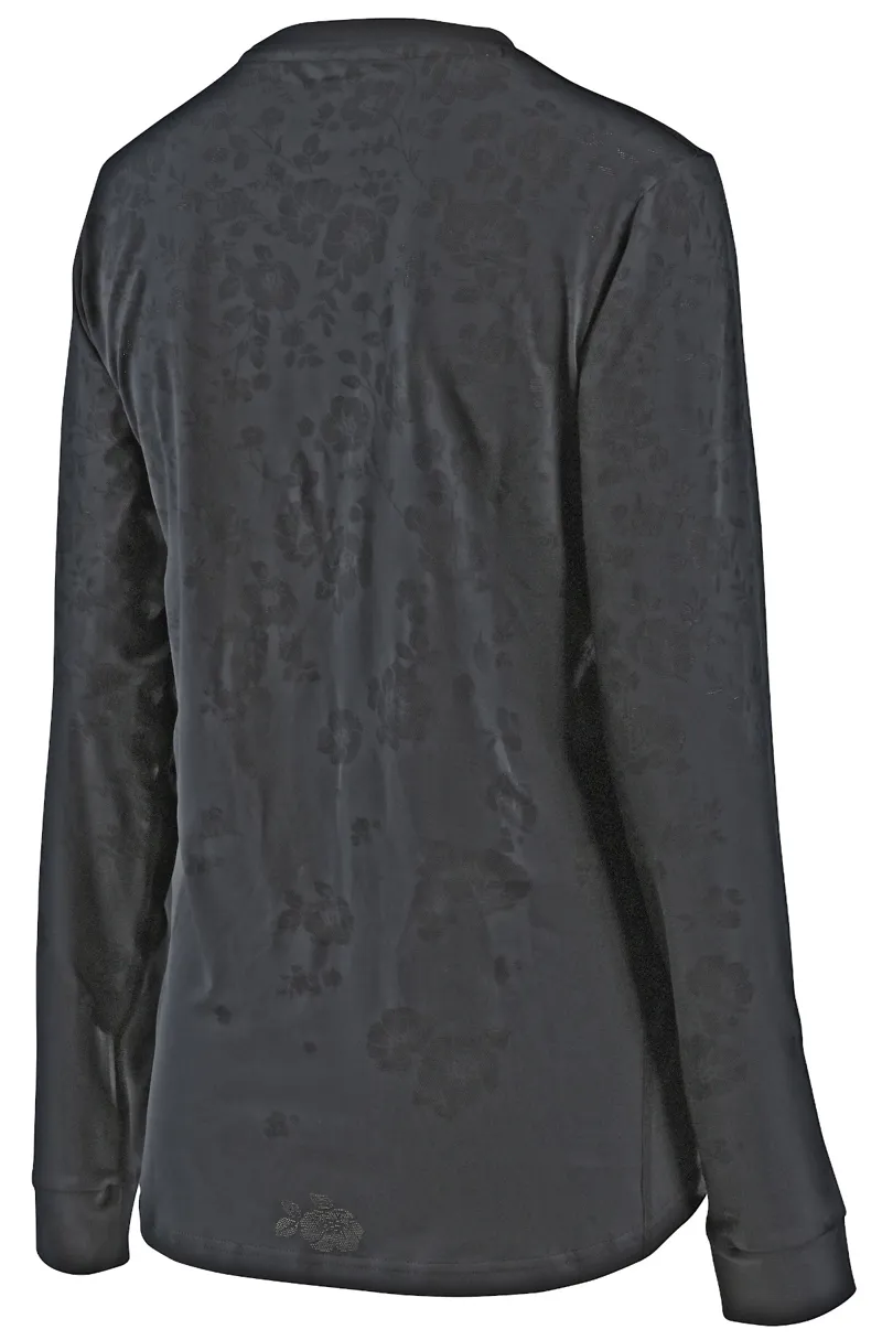 Troy Lee Designs Lilium LS Womens Jersey Floral Charcoal-1