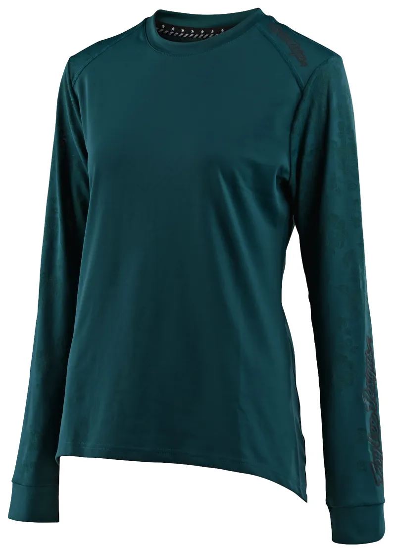 Troy Lee Designs Lilium LS Womens Jersey Floral Emerald