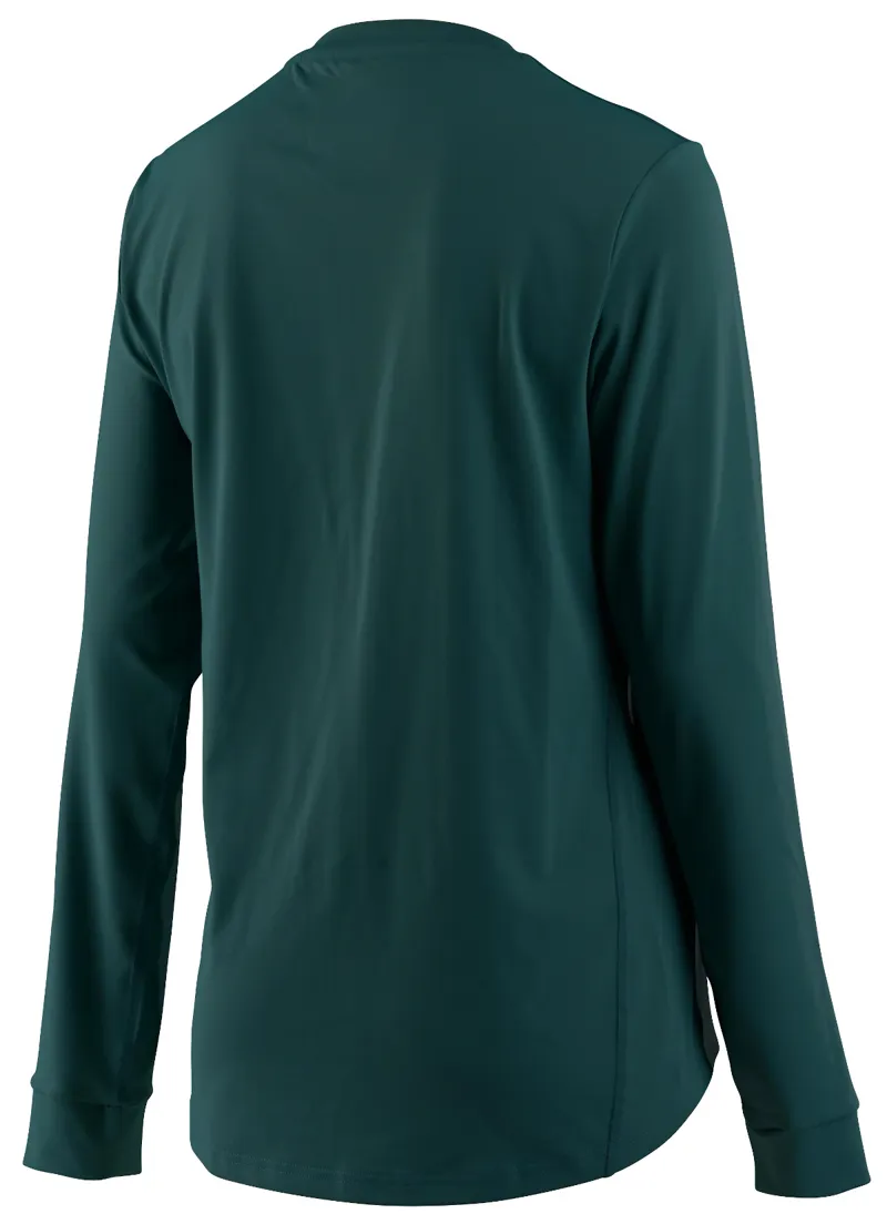 Troy Lee Designs Lilium LS Womens Jersey Floral Emerald-1