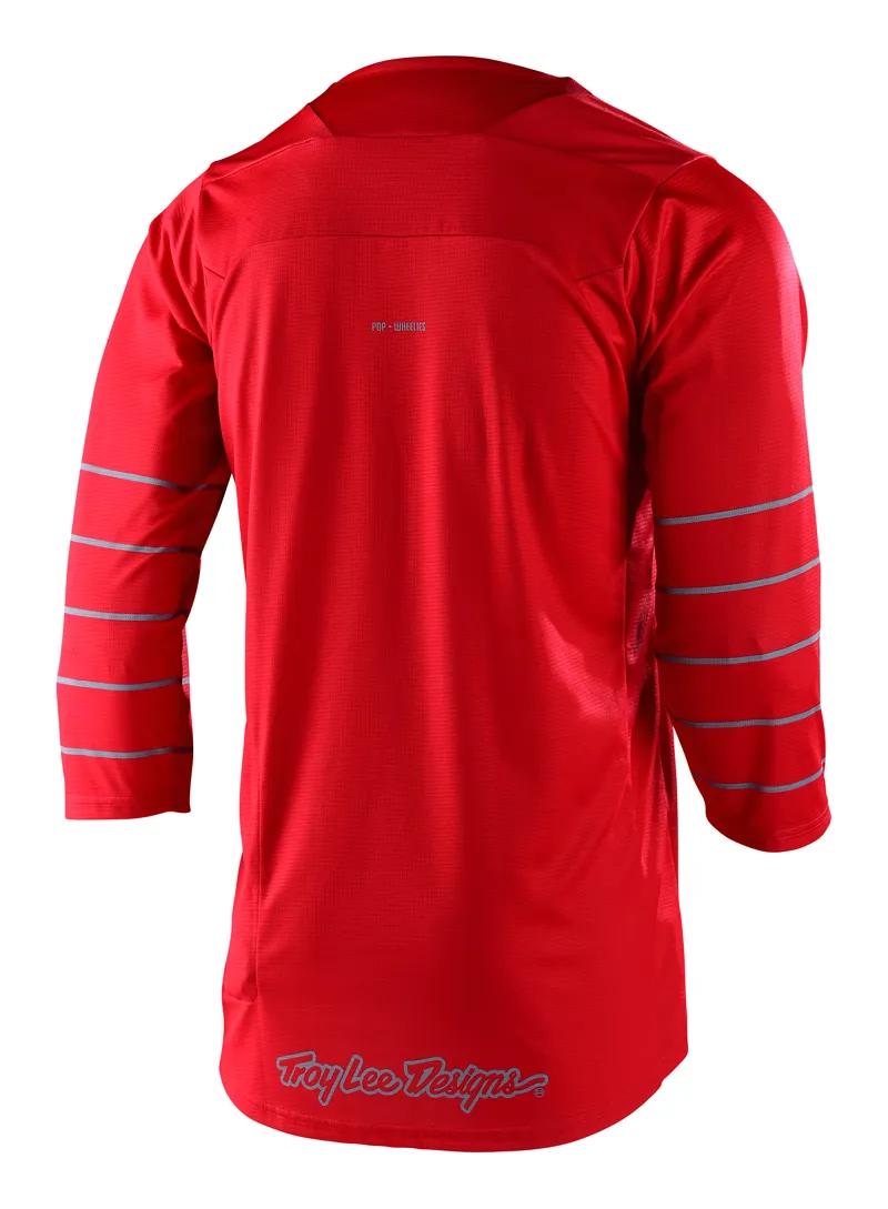 Troy Lee Designs Ruckus 3/4 Jersey Pinstripe Red/Silver Blue-1