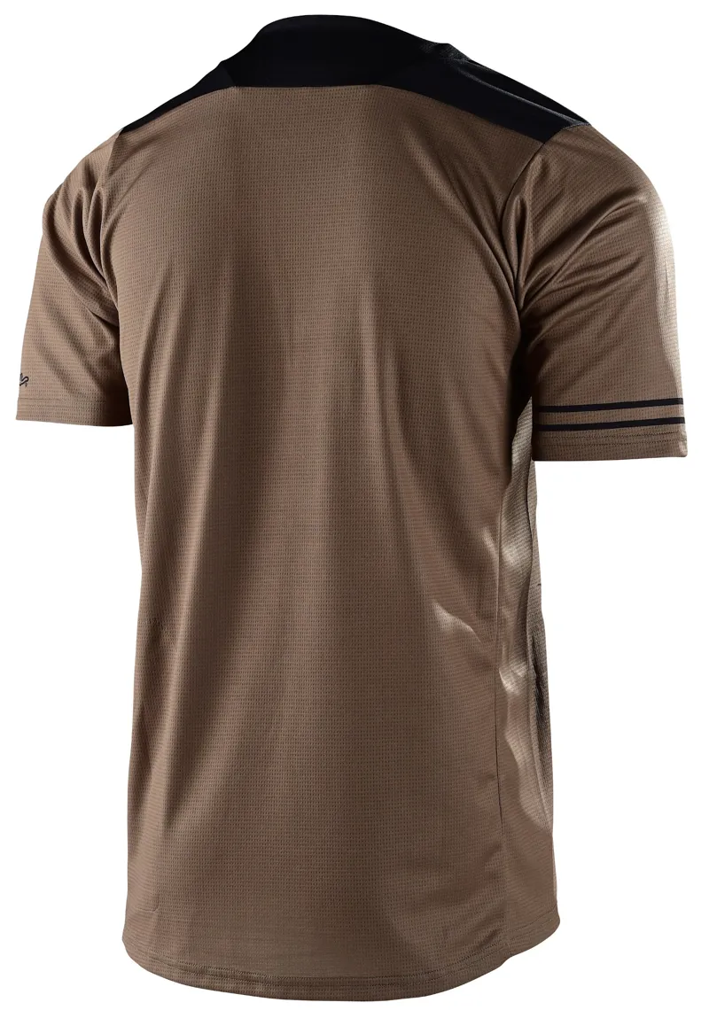 Troy Lee Designs Skyline SS Jersey Pinstripe Block Walnut/Black-1