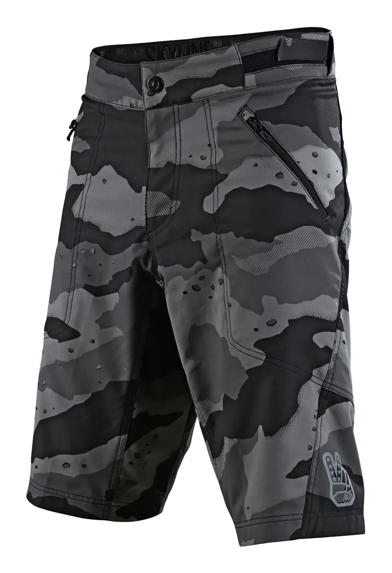 Troy Lee Designs Skyline Youth Shorts Camo Grey