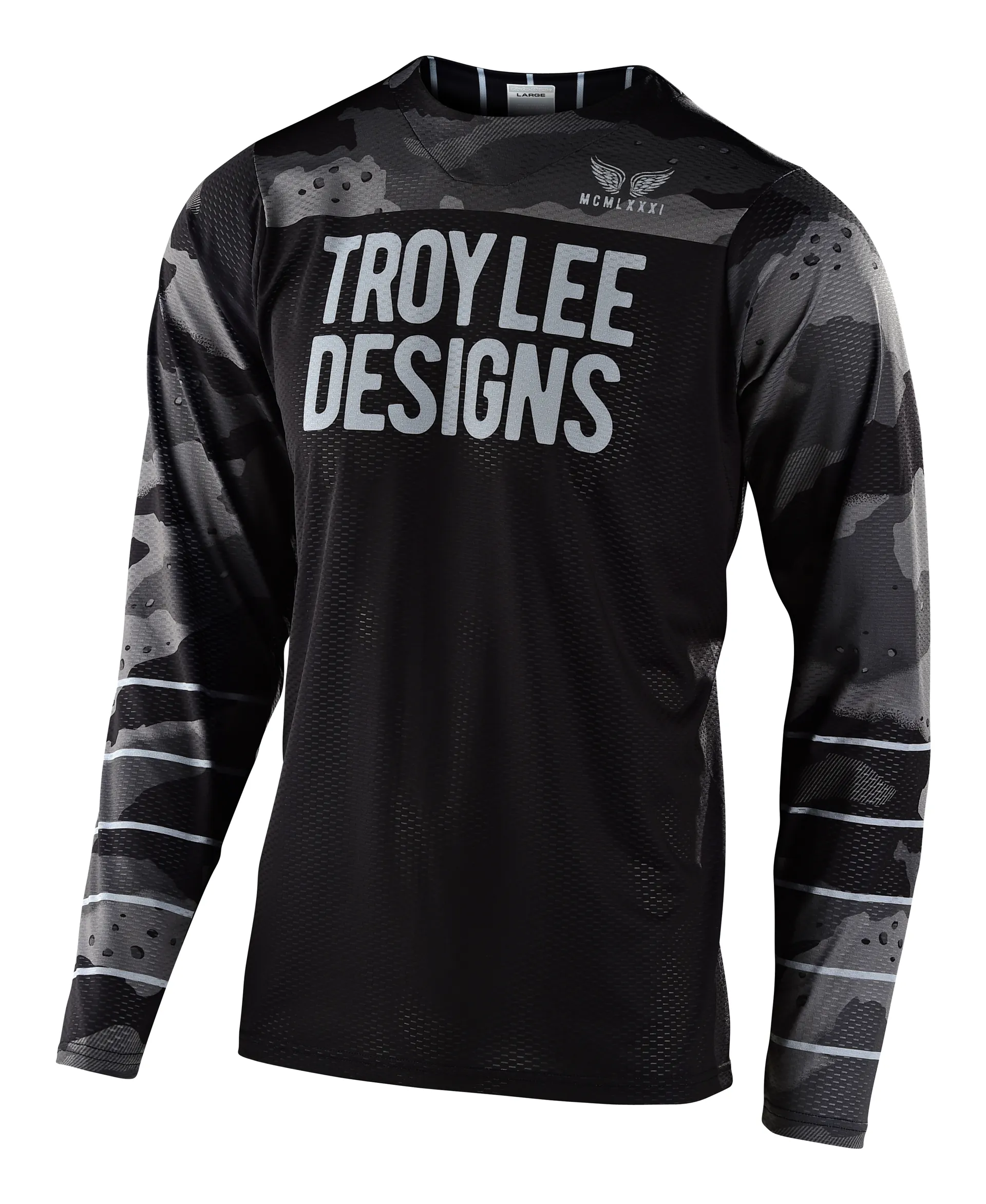 Troy Lee Designs Skyline Air LS Jersey Camo Gray/Black