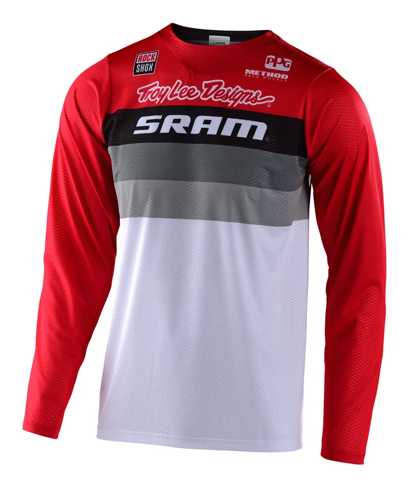 Troy Lee Designs Skyline Air LS Jersey Continental Sram White/Red