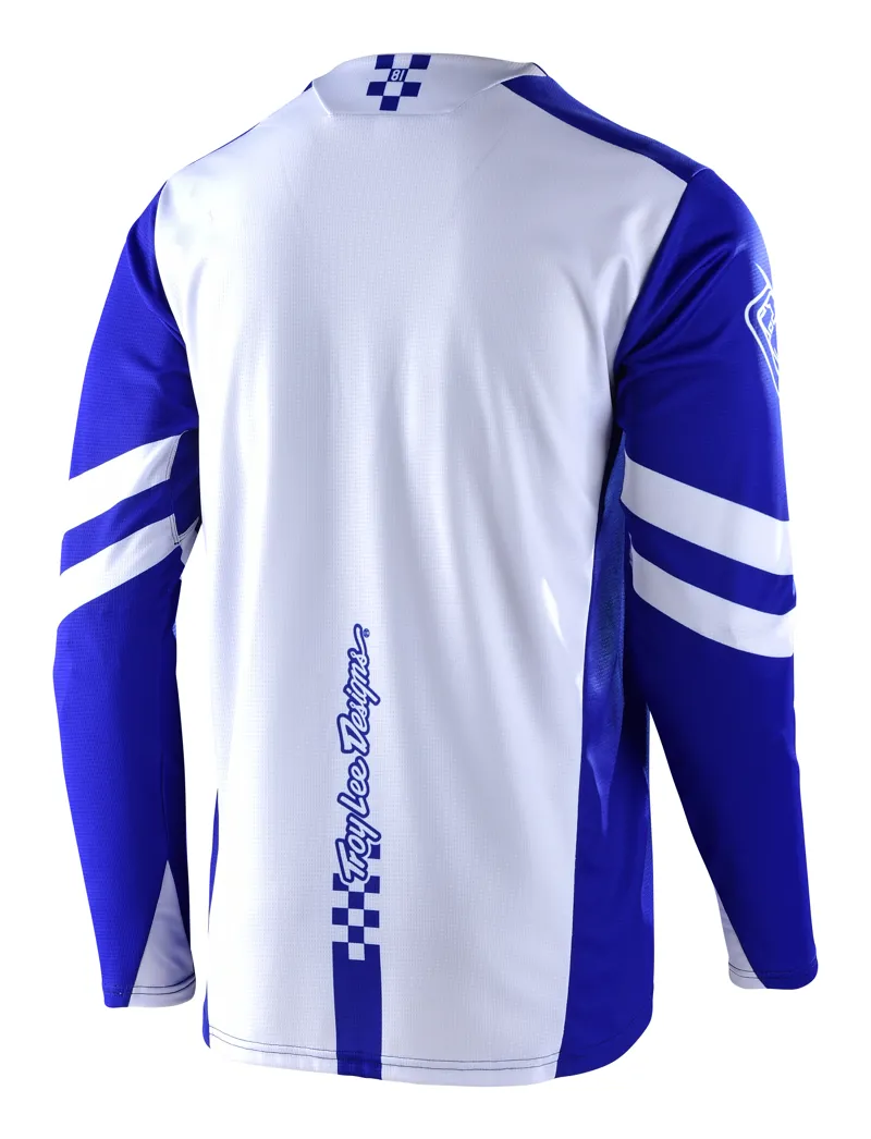 Troy Lee Designs Sprint Youth Jersey Factory Royal Blue/White-1