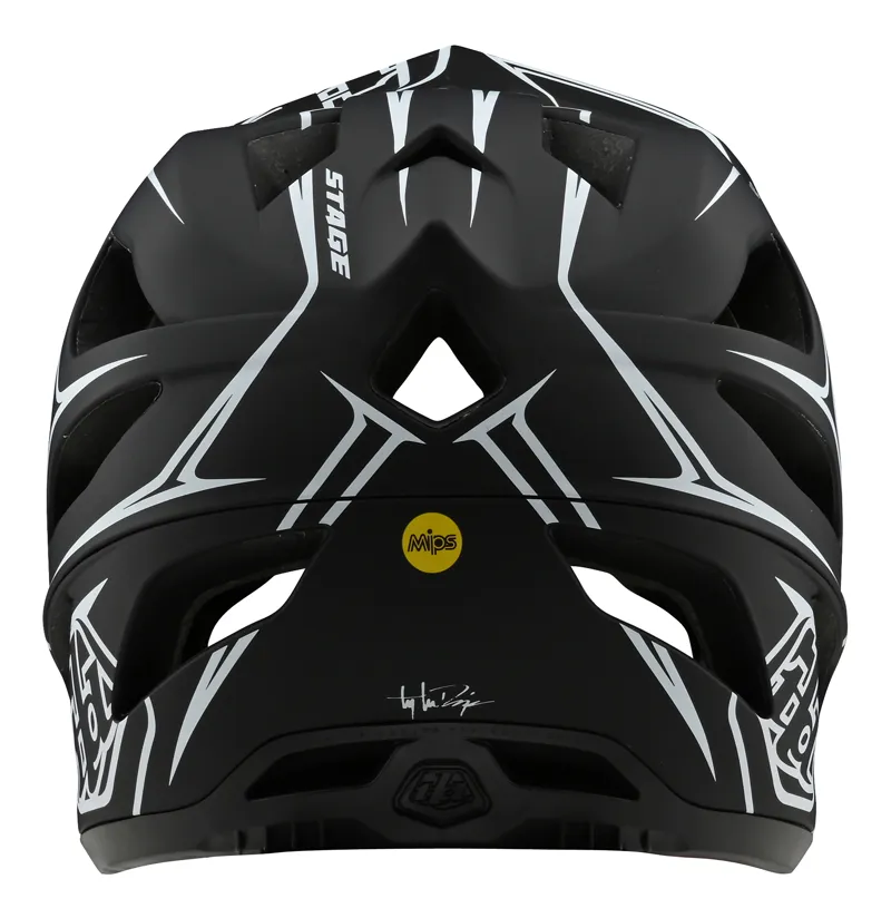 Troy Lee Designs Stage Full Face MIPS MTB Helmet Pinstripe/White-2
