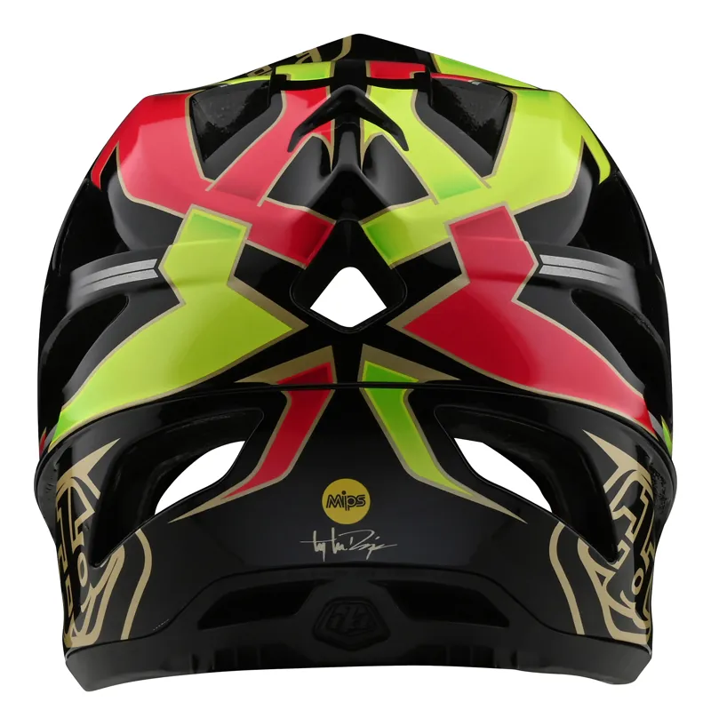 Troy Lee Designs Stage Full Face Mtb Helmet Ropo Pink/Yellow-2