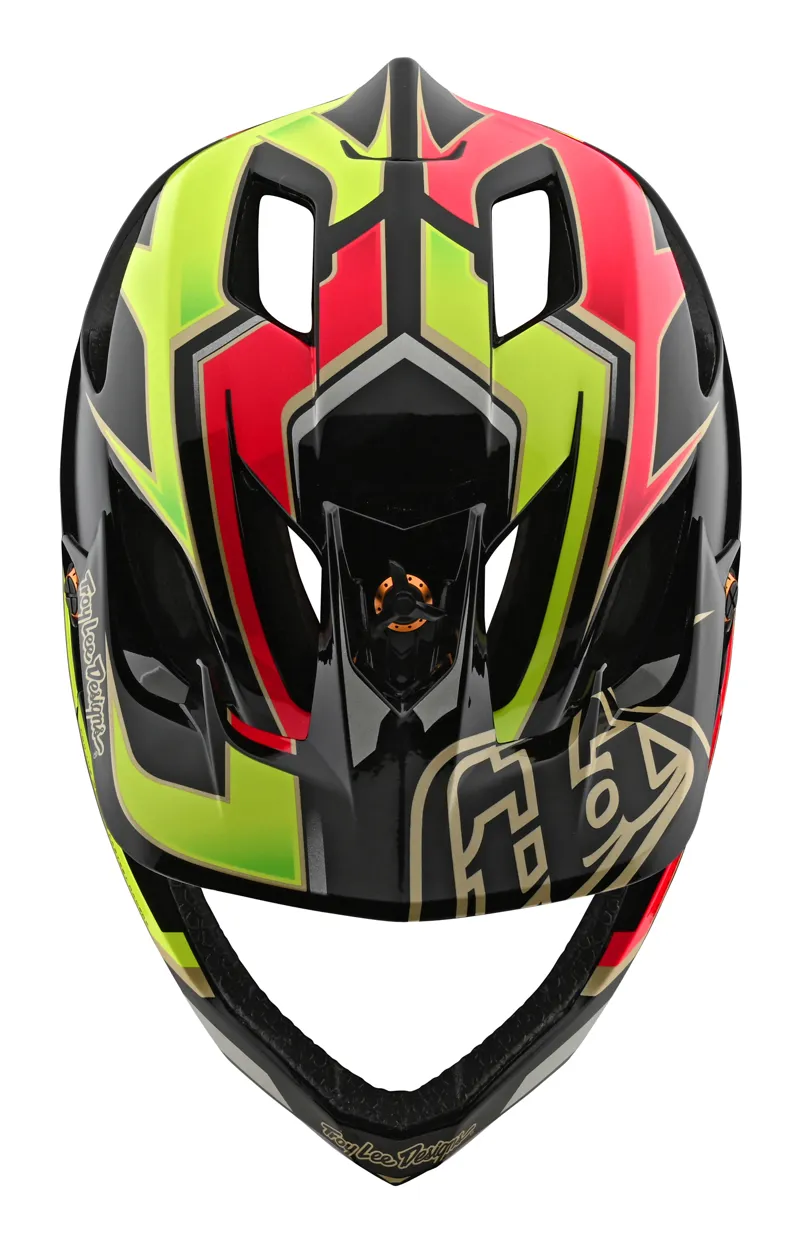 Troy Lee Designs Stage Full Face Mtb Helmet Ropo Pink/Yellow-4