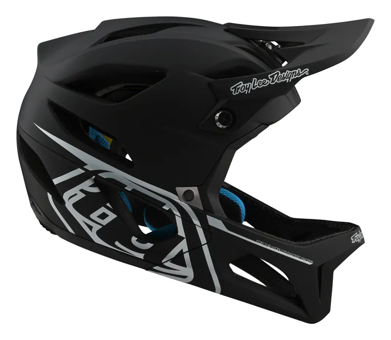 Troy Lee Designs Stage Full Face MIPS MTB Helmet Stealth Black/Silver-3