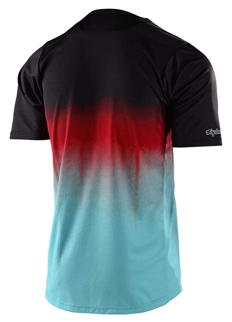 Troy Lee Designs Skyline Youth SS Jersey Staind Black /Turquoise-1