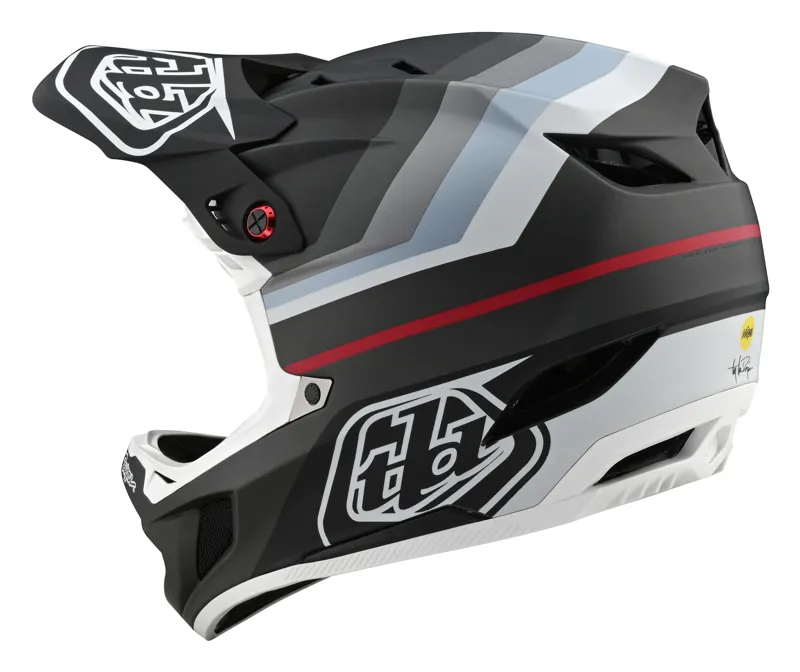 Troy Lee Designs D4 Composite Full Face MTB Helmet Mirage Black/Silver-1