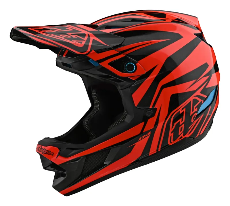 Troy Lee Designs D4 Composite Full Face MTB Helmet Slash Orange