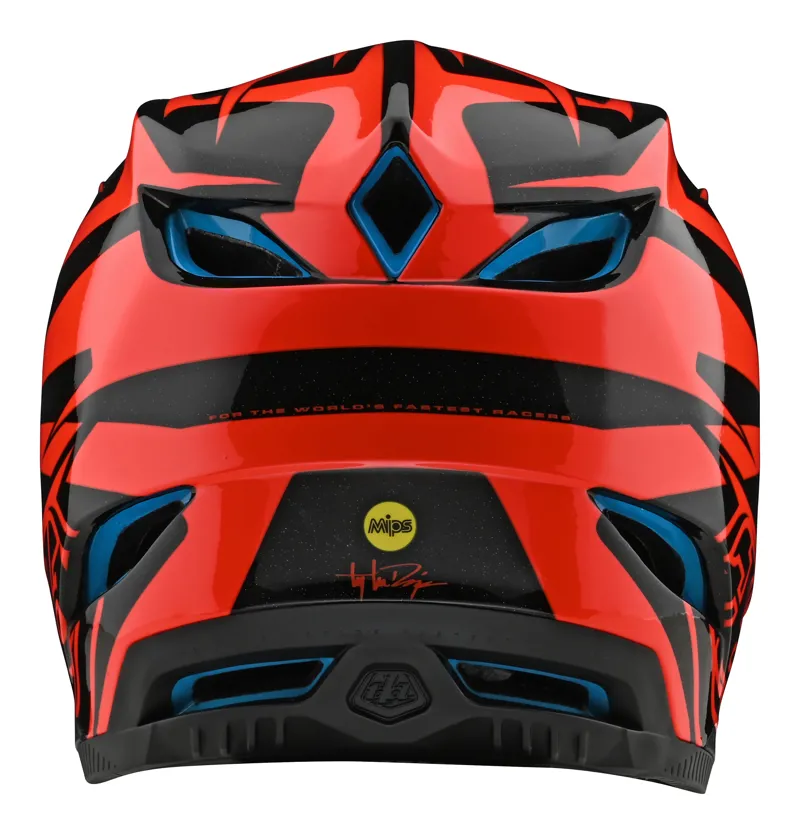 Troy Lee Designs D4 Composite Full Face MTB Helmet Slash Orange-2