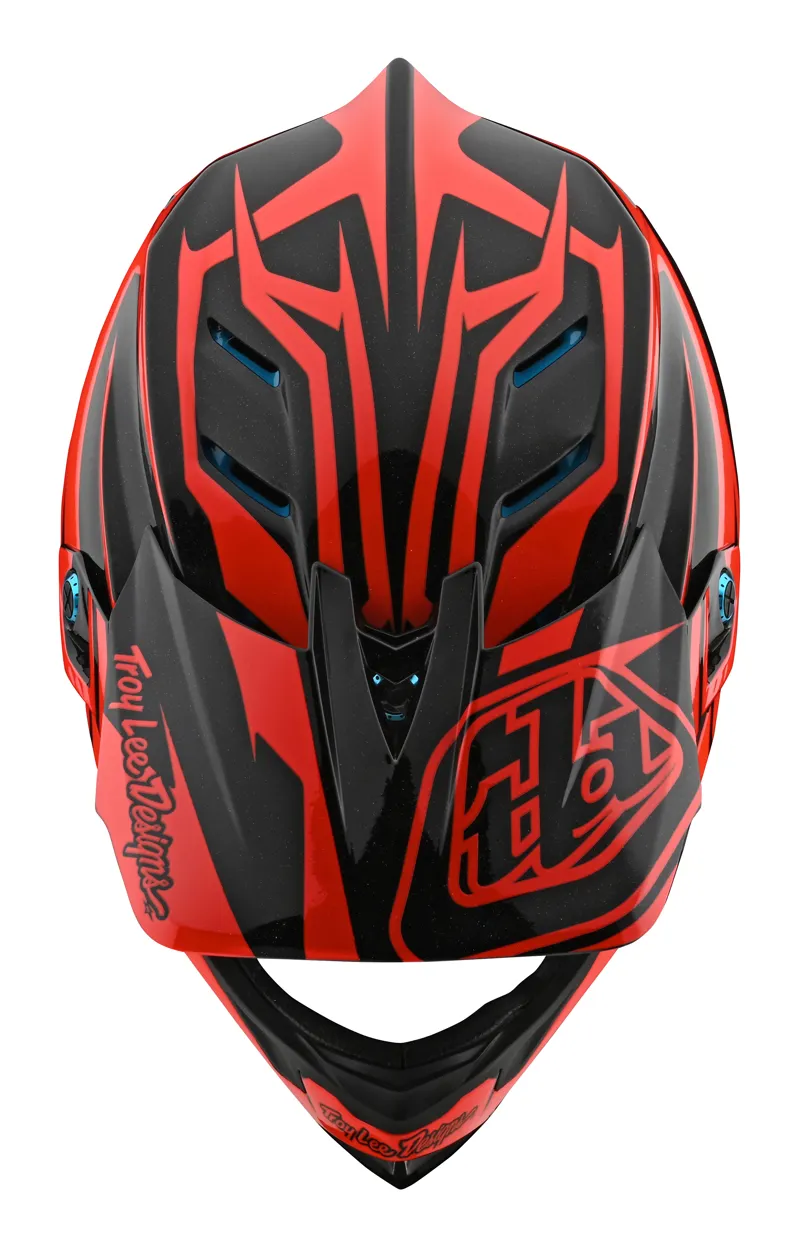 Troy Lee Designs D4 Composite Full Face MTB Helmet Slash Orange-4