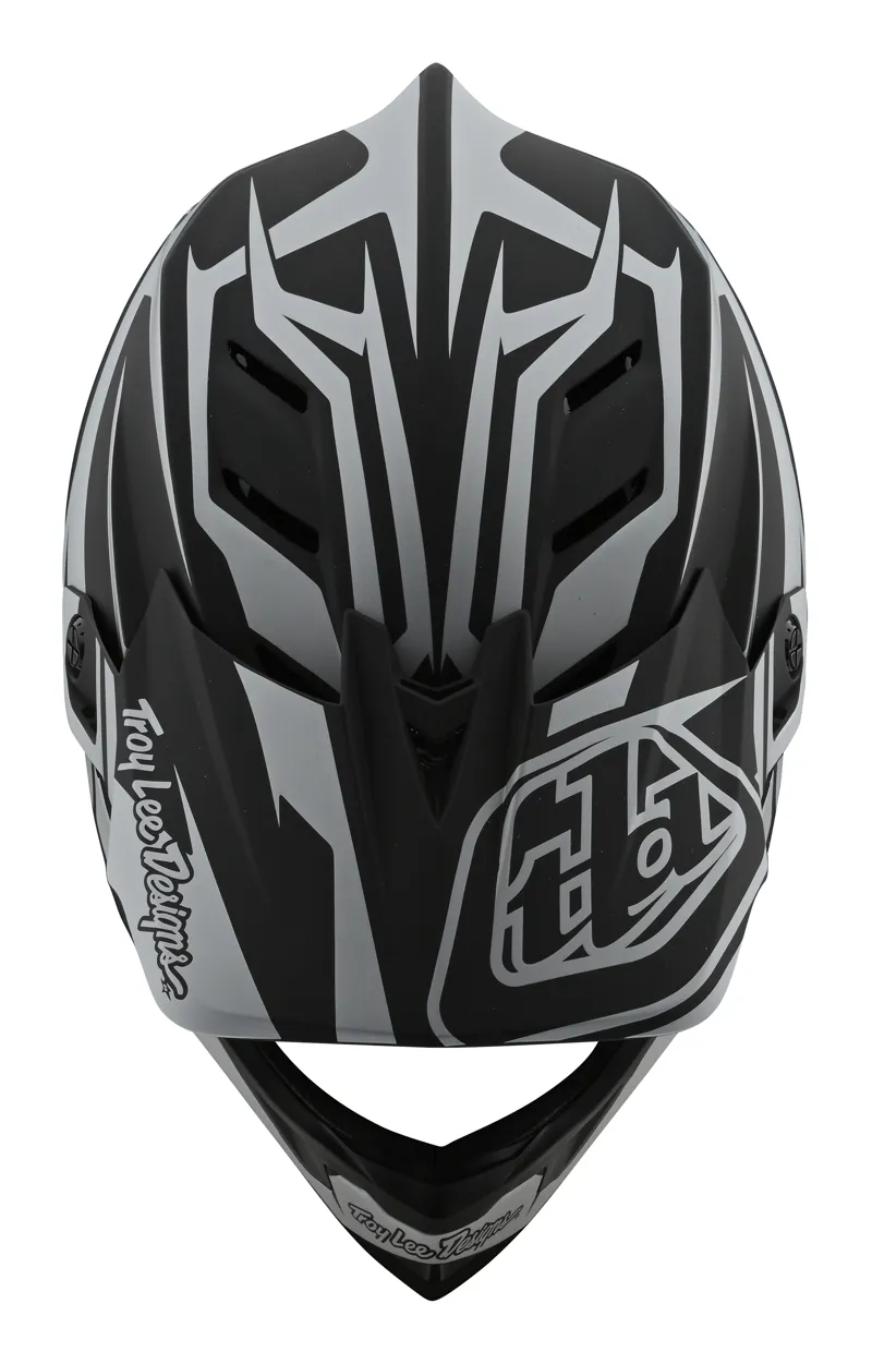 Troy Lee D4 Composite Full Face MTB Helmet Slash Black/Silver-4