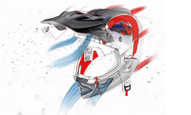 Troy Lee Designs D3 Fiberlite Full Face Helmet Factory Trooper-4