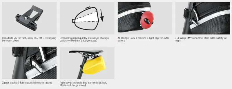 Topeak Wedge Pack II Saddle Bag Black-5