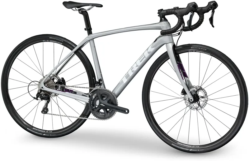 Trek Domane SL 5 Disc Womens Road Bike 2018 Silver/Black-1