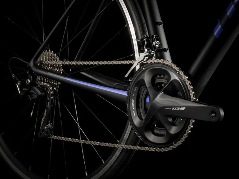 Trek Emonda SL 5 Womens Road Bike 2019 Matte Trek Black/Ultravoilet-2