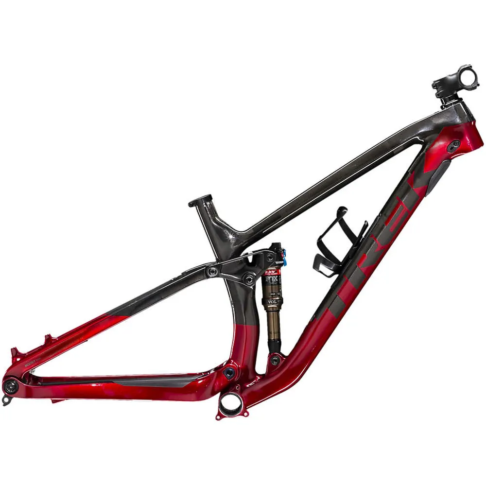 Image of Trek Fuel Ex Carbon Mountain Bike Frame 2020 Raw Carbon/Rage Red