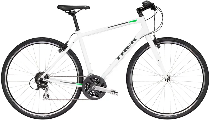 hybrid bike trek white