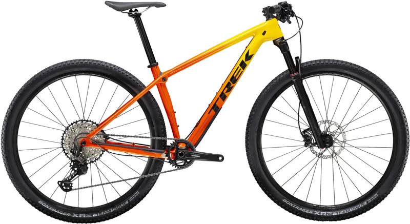 trek orange hybrid bike