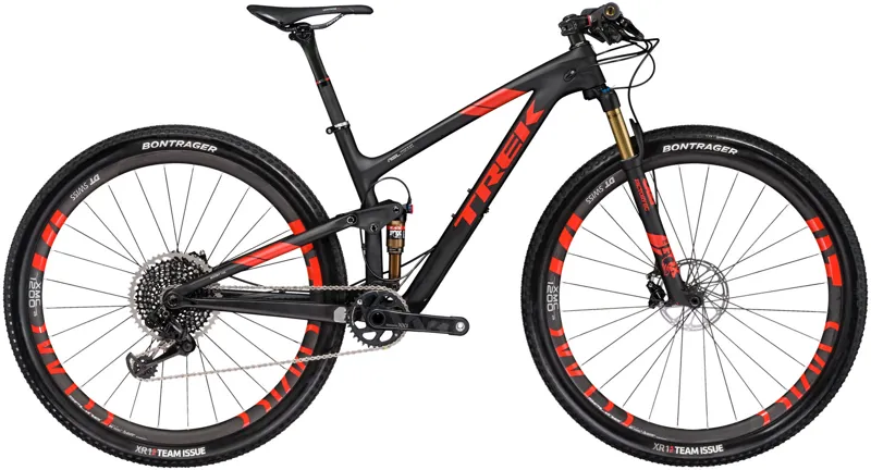 trek mountain bike black and red