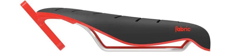 Fabric Tri Flat Elite Saddle Black/Red-1