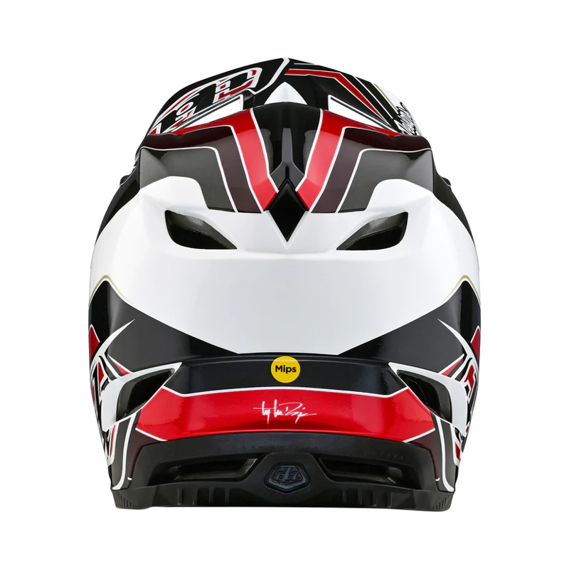 Troy Lee Designs D4 Polyacrylite MIPS MTB Full Face Helmet Block Charcoal/ Red-3