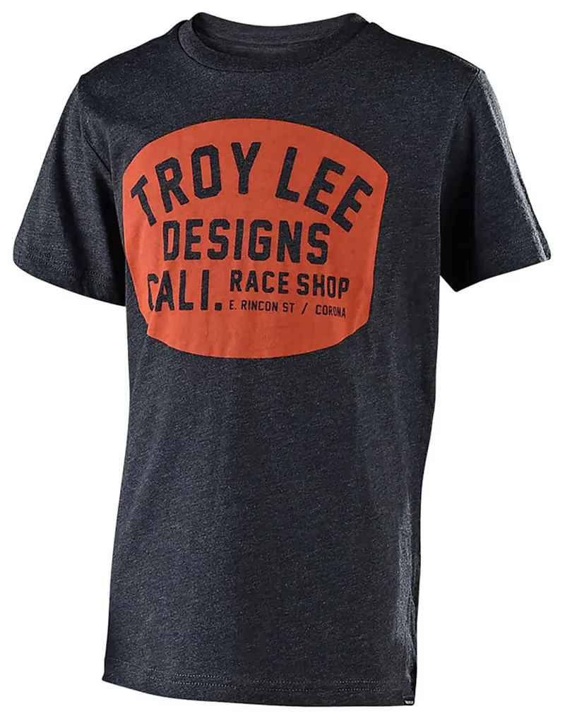 Troy Lee Designs Blockworks Youth SS Tee Charcoal