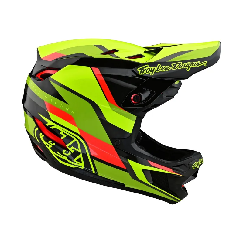 Troy Lee Designs D4 Carbon Mips Full Face Helmet Omega Black/Yellow-6