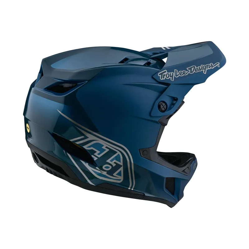 Troy Lee Designs D4 Polyacrylite Mips Helmet Shadow Blue-5
