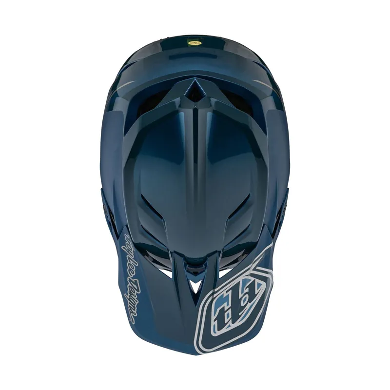Troy Lee Designs D4 Polyacrylite Mips Helmet Shadow Blue-6