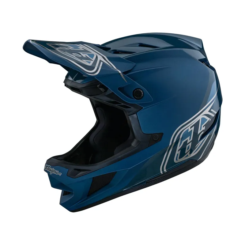 Troy Lee Designs D4 Polyacrylite Mips Helmet Shadow Blue-2
