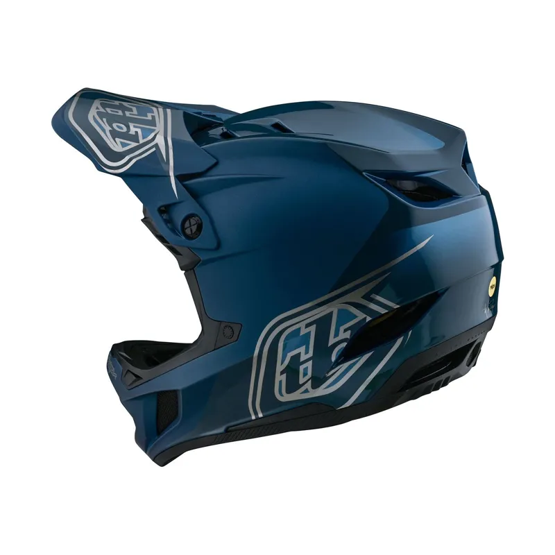 Troy Lee Designs D4 Polyacrylite Mips Helmet Shadow Blue-3