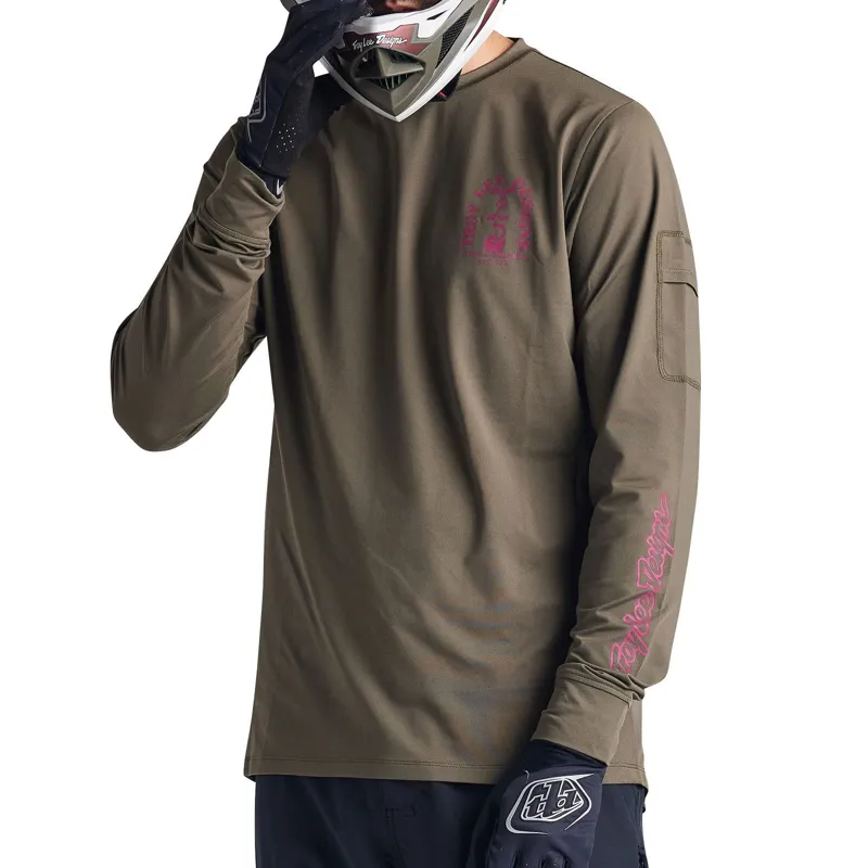 Troy Lee Designs Ruckus LS Tee Fangs Olive-4