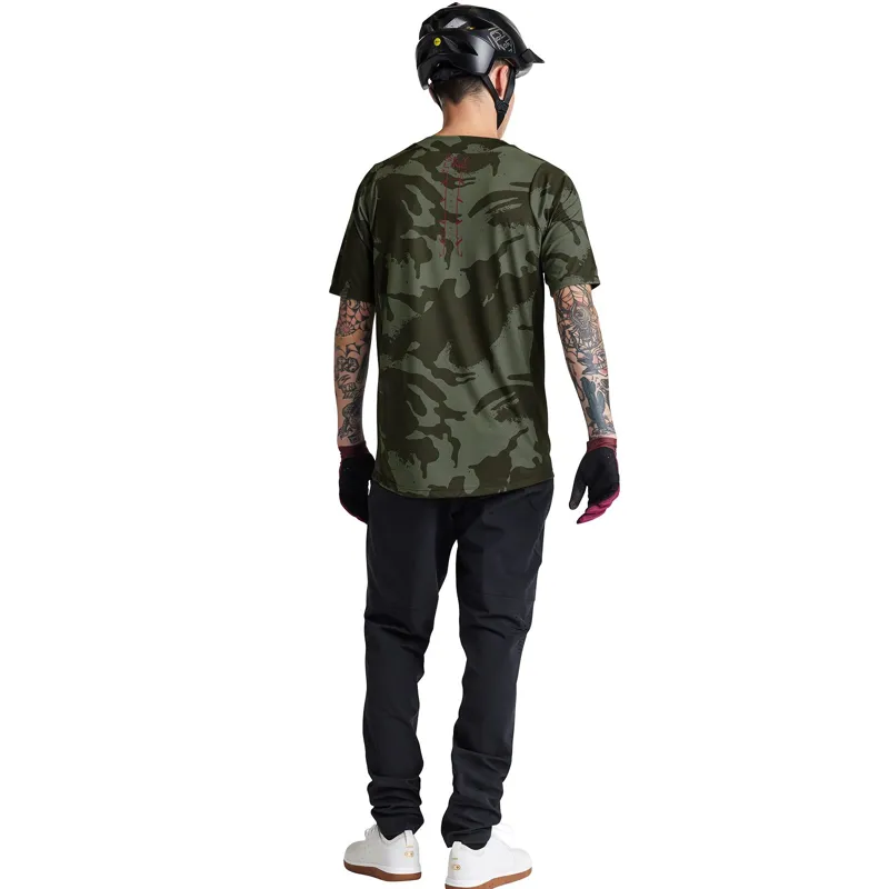 Troy Lee Designs Skyline SS MTB Jersey Shadow Camo Olive-6
