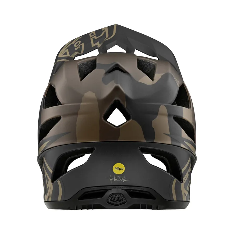 Troy Lee Designs Stage MIPS Full Face Helmet Stealth Camo Olive-3