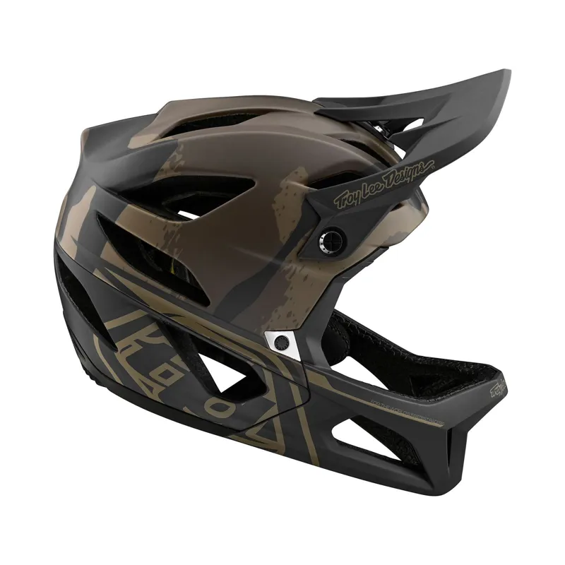 Troy Lee Designs Stage MIPS Full Face Helmet Stealth Camo Olive-5